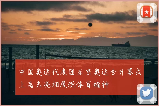 中国奥运代表团东京奥运会开幕式上高光亮相展现体育精神